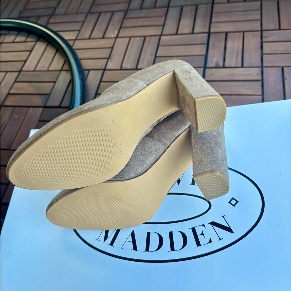 Steve Madden Taupe suede Over the Knee Boots - Picture 6 of 7